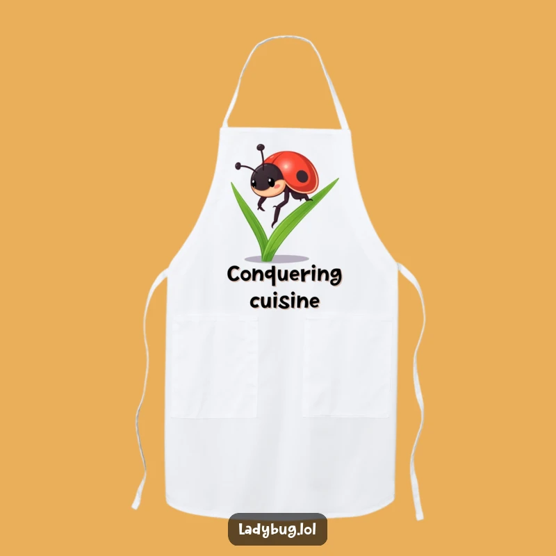 Funny Determined Ladybug Apron - Chef's Choice for Kitchen Adventures & Funny Gifts