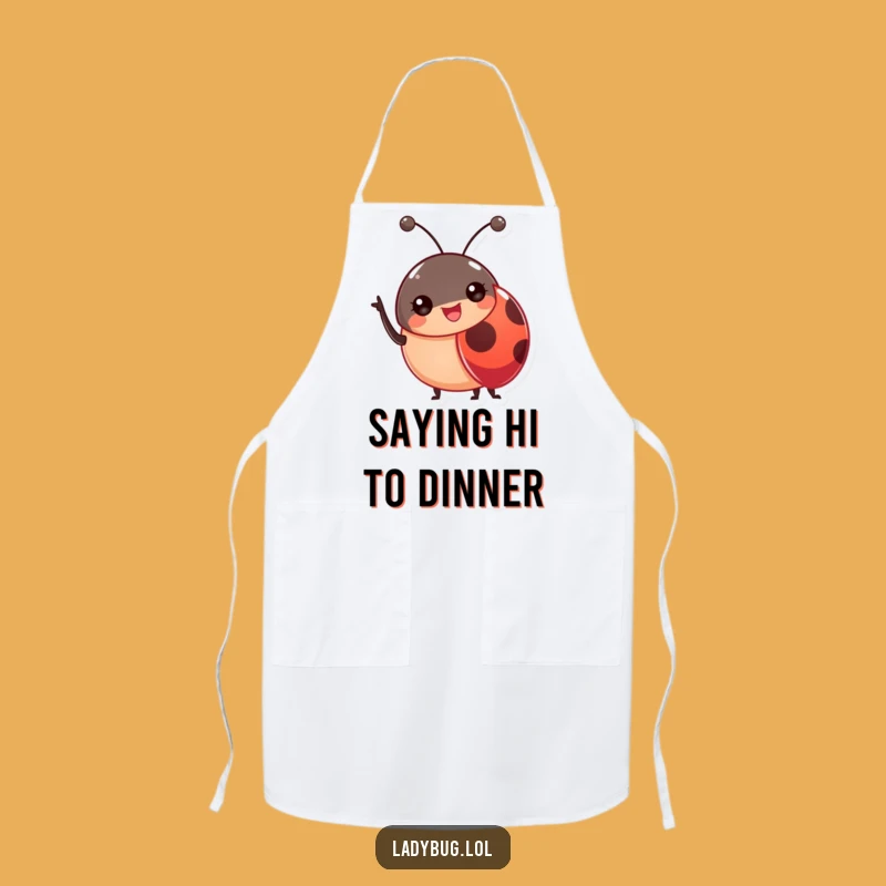 Funny Ladybug Antennae Apron: Kitchen Fun with a Wave