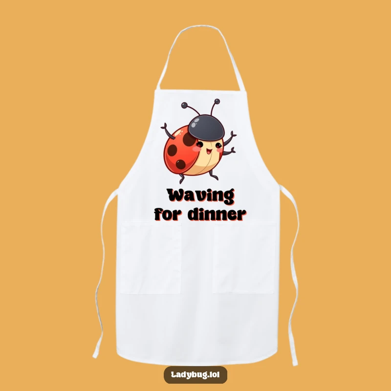 Funny Ladybug Antennae Apron - Kitchen Greeting Wear, Humorous Funny Gift for Cooks