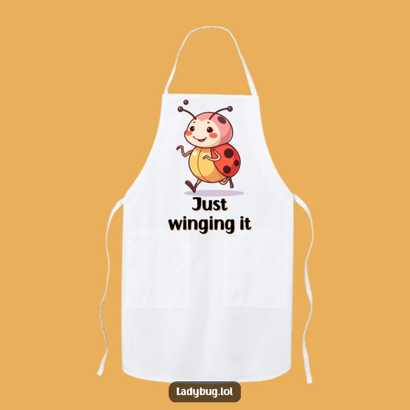 Funny Ladybug Jogger Apron - Durable, Cheerful Cooking Character Bib Gift