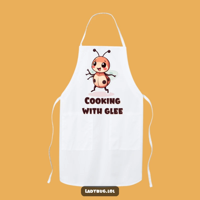 Funny Ladybug Spin Apron: Kitchen Fun for Bug Lovers