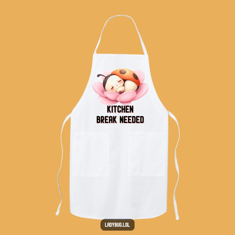 Funny Peaceful Ladybug Apron: Kitchen Relaxation, Perfect Funny Gift for Cooks