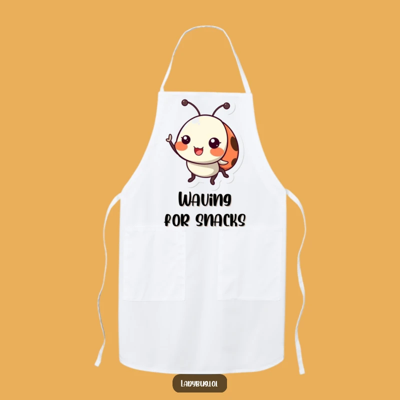 Funny Ladybug Apron: Cheerful Chef's Companion, Humorous Insect Gift