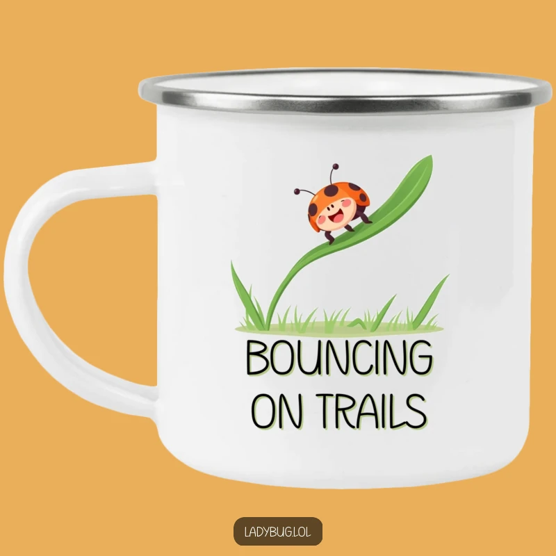 Funny Ladybug Camping Mug - Your Gleeful Outdoor Buddy