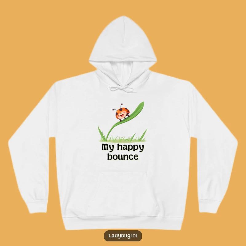 Cozy Ladybug Grass Hoodie - Funny Gift for the Joyful