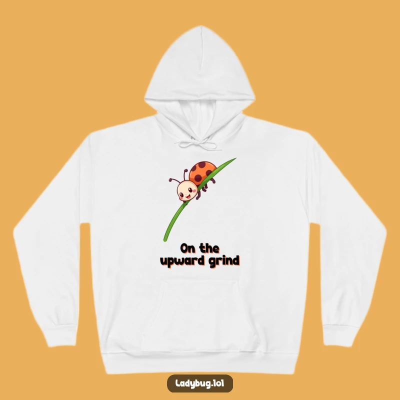 Funny Ladybug Hoodie - Cozy Crawl Art, Warm Funny Gift for Bug Enthusiasts