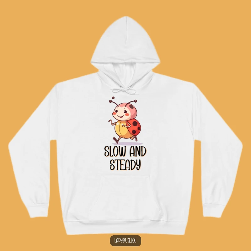 Funny Ladybug Jogger Hoodie - Comfy, Cheerful Insect Character Sweatshirt Gift