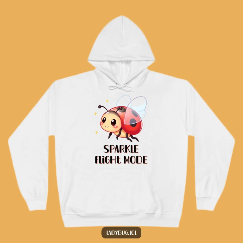 Cozy Funny Ladybug Hoodie: Vibrant Sparkling Wings for Ultimate Comfort!