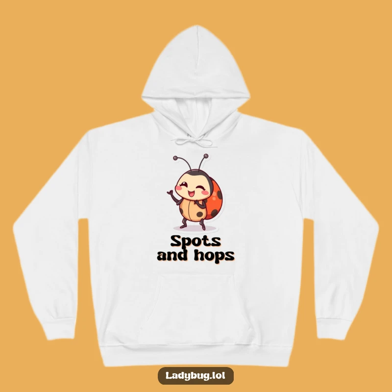 Funny Ladybug Dance Hoodie: Cozy Wiggling Insect Character, Perfect Funny Gift!