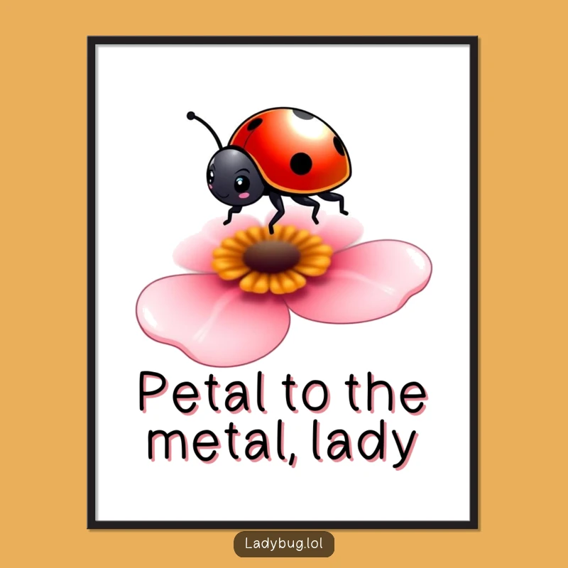 Free Printable Tiny Ladybug Wall Art: Funny Downloadable Decor for Delicate Spaces