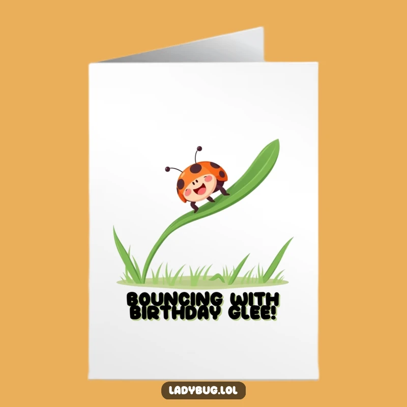 Free Printable Ladybug Birthday Card: Joyful Bounce Downloadable Gift for Fun!