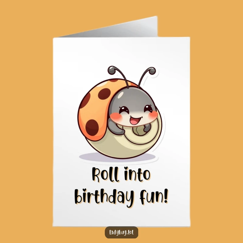 Free Printable Birthday Card: Ladybug's Tumble Fun, Hilarious Downloadable Gift