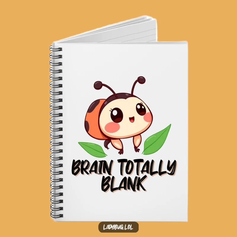 Funny Ladybug Notebook: Surprised Spotty Journal, Adorable Gift Idea
