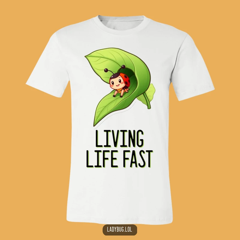 Funny Ladybug Slide T-Shirt - Zippy Bug Apparel, Awesome Funny Gift for Playful Souls