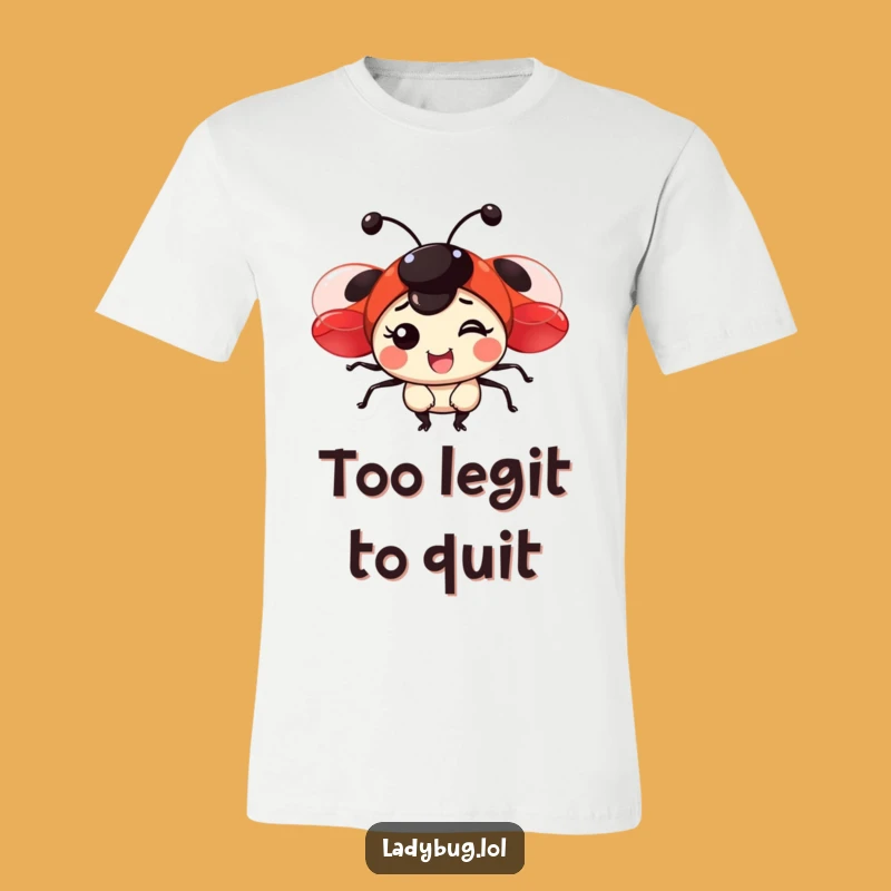 Funny Joyful Ladybug T-Shirt - Adorable Red Winged Insect Apparel
